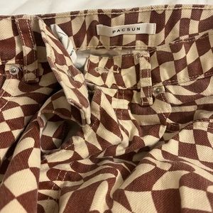 Pacsun Brown Swirl Pants